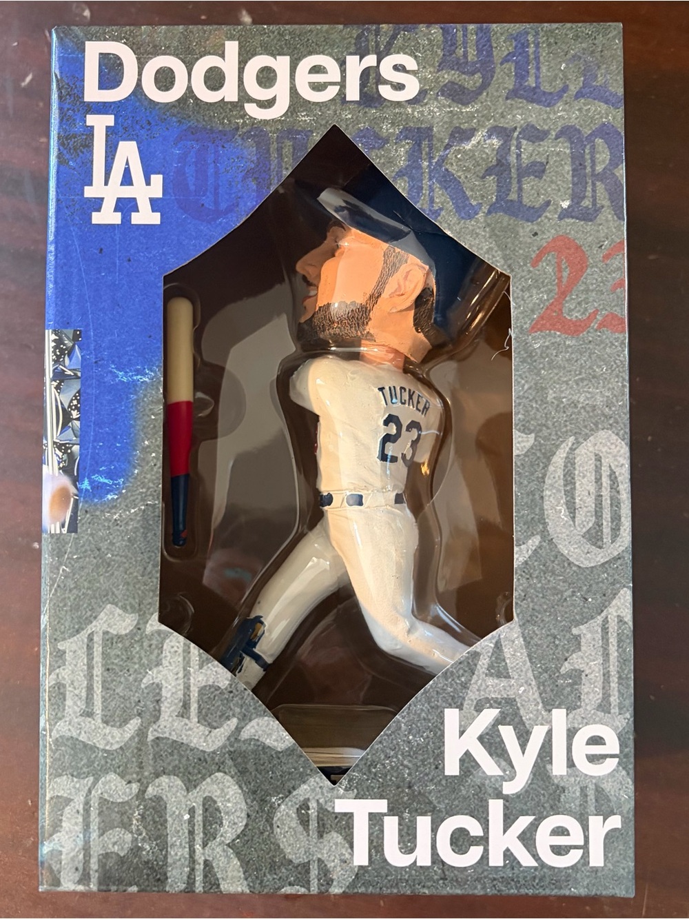 Dodgers Kyle Tucker Action Figure - White & Blue